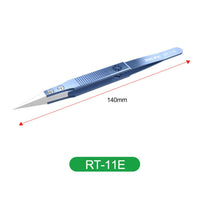 RELIFE RT-11E Precision Titanium Alloy Ceramic Straight Tweezer
