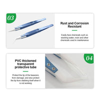 RELIFE RT-11E Precision Titanium Alloy Ceramic Straight Tweezer
