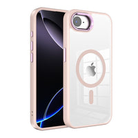iPhone 16e / 17e Redefine Metal Camera Lens Transparent Case Cover With Magnetic Ring
