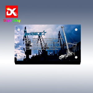 Display King - Acrylic display plaque for Mould King ultimate Liebherr LTM 11200 RCCrane 17007