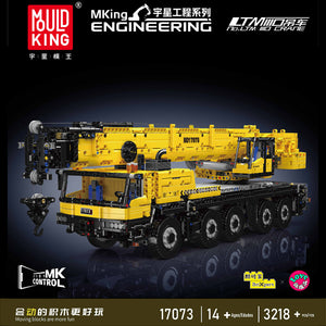 Mould King 17073/17074 LTM 1110 Mobile Crane Building Set | 3,218 Pcs