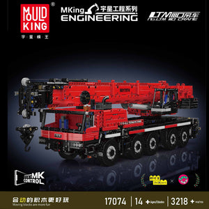 Mould King 17073/17074 LTM 1110 Mobile Crane Building Set | 3,218 Pcs