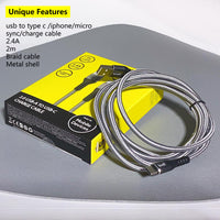 sky Budi DC197T20H 2m USB-A to C cable
