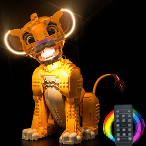 Brick Shine -  Light Kit for LEGO® Young Simba the lion king 43247
