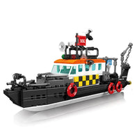 MOULD KING 10081 British Multi-Functional Rescue Boat with 364 Pieces
