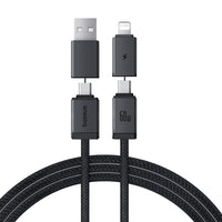 Baseus Versatile Two-for-Two Fast Charging Cable U+C to C+L 60W 1M for 15 / 16 / 17 Series
