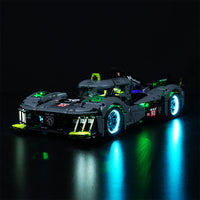 Brick Shine -  Light Kit for LEGO®PEUGEOT 9X8 24H Le Mans Hybrid Hypercar 42156
