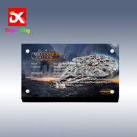 Display King - Acrylic display plaque for Lego Millennium Falcon 75105
