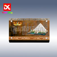 Display King - Acrylic display plaque for Lego Great Pyramid of Giza 21058
