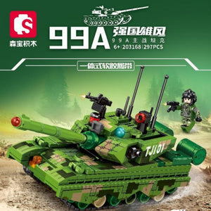 SEMBO 203168 ZTZ-99A Main Battle Tank with 297 Pieces