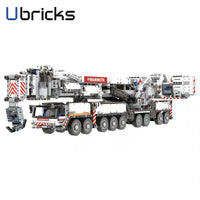 Ubrick E1001.1 White Liebherr LTM 11200 With Motor with 9177 Pieces
