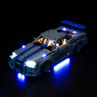 Brick Shine GC Light Kit for LEGO® 2 Fast 2 Furious Nissan Skyline GT-R (R34) Car 42210
