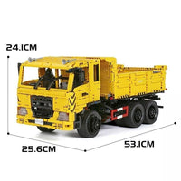 Mould King 17012 Remote Control Three Way Dumper Truck Vehicle Building Toy Set
