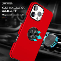 Magnetic Ring Holder Shockproof Cover Case for iPhone 16
