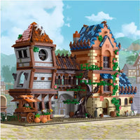 JIESTAR Building Blocks MOC 89151 Castle Tavern House Lighting 2843pcs construction toy
