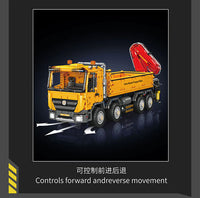 MOULD KING 17050 Actros Self-Loading Crane With Motor with 4012 Pieces
