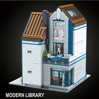 Mould King MOC 16022 Modern Library building block lights power 2788pces Toy
