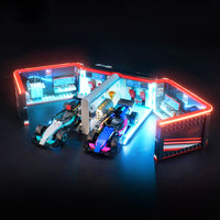 Brick Shine - Light Kit for LEGO® F1 Garage & Mercedes-AMG & Alpine Cars 60444
