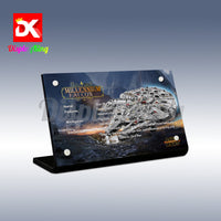 Display King - Acrylic display plaque for Lego Millennium Falcon 75105