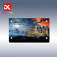 Display King - Acrylic display plaque for Lego Hogwarts Castle 71043
