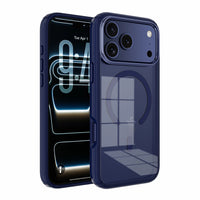 Dual Color Shockproof Transparent Case Cover With Magnetic Ring for iPhone 17 Pro / 18 Pro
