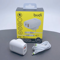 sky Budi AC339WATLW PD 20W wall charger with Type-C to Lightning combo
