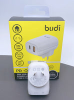 sky Budi AC339WATLW PD 20W wall charger with Type-C to Lightning combo
