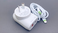 sky Budi AC339WATLW PD 20W wall charger with Type-C to Lightning combo
