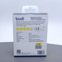sky Budi AC339WATLW PD 20W wall charger with Type-C to Lightning combo
