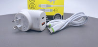 sky Budi AC339VATTW PD 20W wall charger with Type-C to C combo
