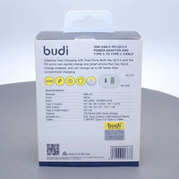 sky Budi AC339VATTW PD 20W wall charger with Type-C to C combo
