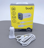 sky Budi CC631LW 2.4A 2USB Car Charger with USB-A to Lightning Combo
