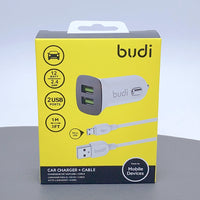 sky Budi CC631LW 2.4A 2USB Car Charger with USB-A to Micro Combo
