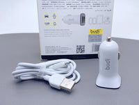 sky Budi CC631LW 2.4A 2USB Car Charger with USB-A to Micro Combo
