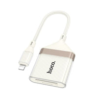 Hoco. UA40 Crystal iP 2-in-1 card reader - apricot
