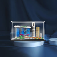 Display King -Acrylic display case with screw for LEGO® Architecture Singapore 21057
