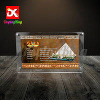 Display King - Acrylic photo frame for Lego Great Pyramid of Giza 21058
