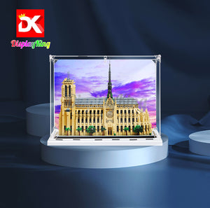 Display King - Acrylic display case with screw for LEGO® Notre-Dame de Paris 21061