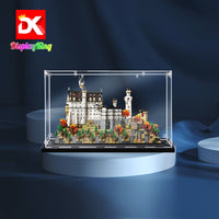 Display King -Acrylic display case with screw for LEGO® Neuschwanstein Castle 21063