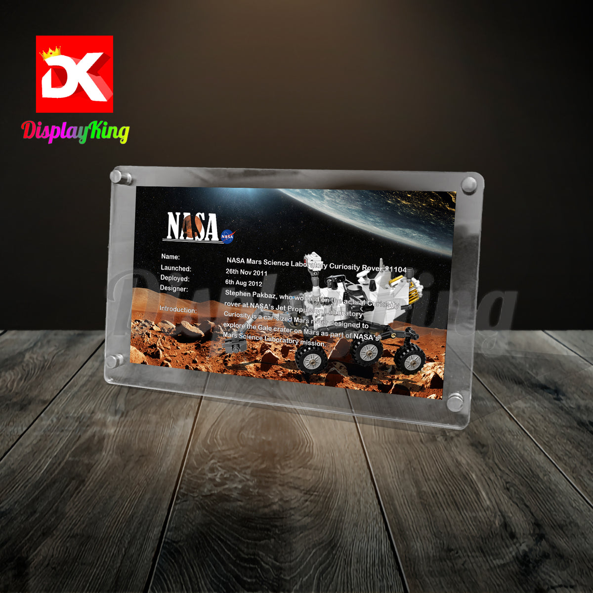 Display King - Acrylic photo frame for Lego NASA Mars Science Laborato ...