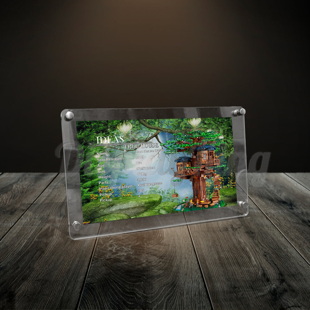 Display King - Acrylic photo frame for Lego Tree House 21318