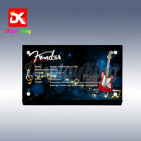 Display King - Acrylic display plaque for Lego Fender Stratocaster 21329
