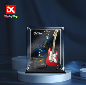 Display King -Acrylic display case with screw for LEGO® Fender Stratocaster 21329