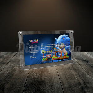 Display King - Acrylic photo frame for Lego Sonic the Hedgehog - Green Hill Zone 21331