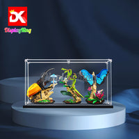 Display King - Acrylic display case for LEGO® The insect Collection 21342 3mm Thickness dust-Free and Crystal Clear Display case with Screw
