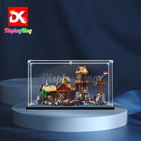 Display King - Acrylic display case for LEGO® Viking Village 21343 3mm Thickness dust-Free and Crystal Clear Display case with Screw
