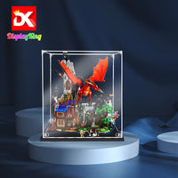 Display King -Acrylic display case with screw for LEGO® Dungeons & Dragons: Red Dragon's Tale 21348
