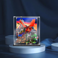 Display King -Acrylic display case with screw for LEGO® Dungeons & Dragons: Red Dragon's Tale 21348
