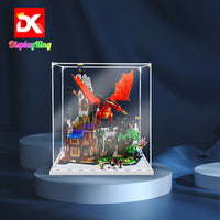 Display King -Acrylic display case with screw for LEGO® Dungeons & Dragons: Red Dragon's Tale 21348
