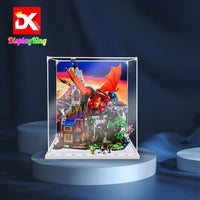 Display King -Acrylic display case with screw for LEGO® Dungeons & Dragons: Red Dragon's Tale 21348
